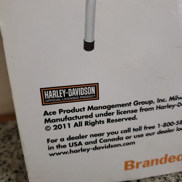 HARLEY‎ DAVIDSON Authorized Service Advertising 26.75" x 8" Thermometer Tin Sign - Picture 8 of 8